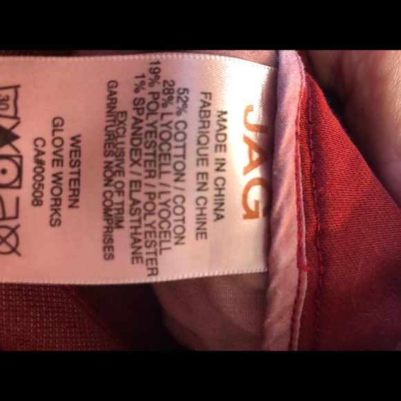 Jag jeans pull on jeggings. Cranberry red - Picture 8 of 8